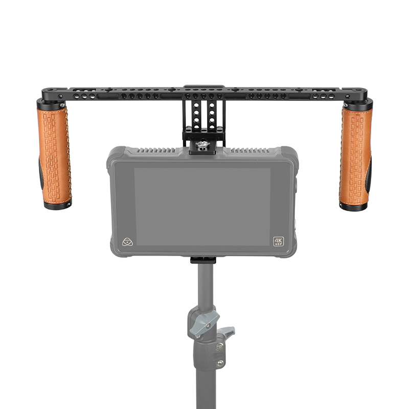 CAMVATE Height-Adjustable Monitor Cage with Handgrips for 5" 7" 8" 10" Video Monitor