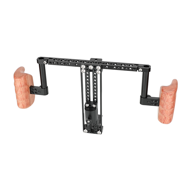 CAMVATE Height-Adjustable Monitor Cage with Handgrips for 5-10" Video Monitor