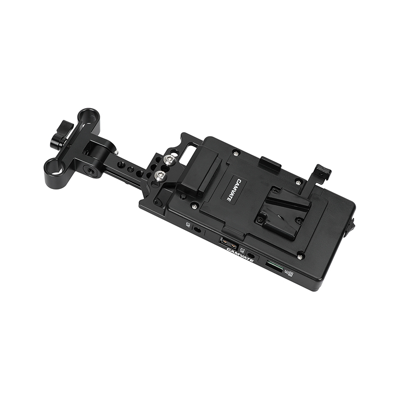 CAMVATE Battery Support Rig With V Lock Power Supply Splitter