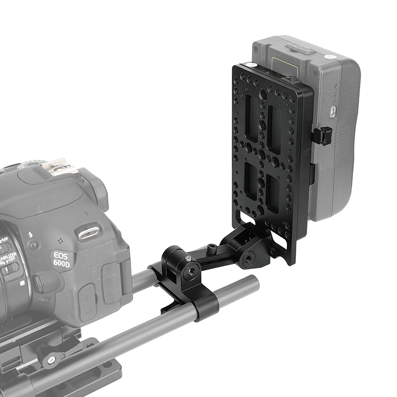 CAMVATE Battery Support Rig With V Lock Power Supply Splitter