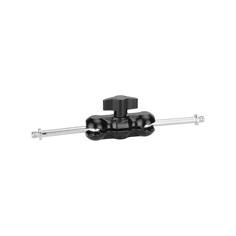 CAMVATE 1/4"-20 Mini Ball Head Extension Arm (Black Lever)