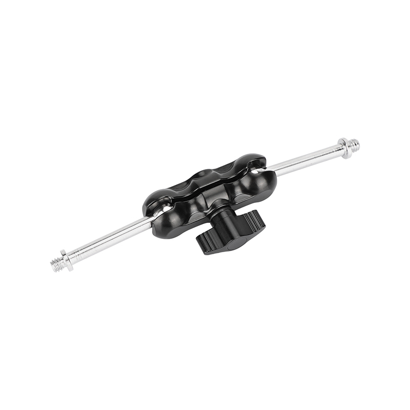 CAMVATE 1/4"-20 Mini Ball Head Extension Arm (Black Lever)