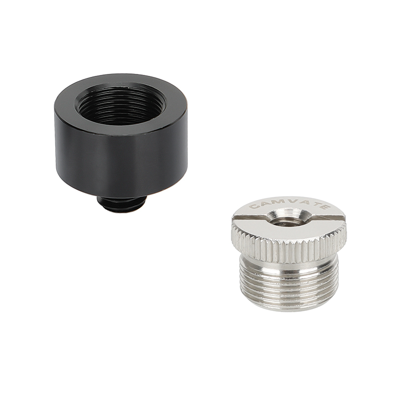 CAMVATE 5/8"-27 (F) to 3/8"-16 (M) & 1/4"-20 (F) to 5/8"-27 (M)  Microphone / Mic Stand Adapter Set