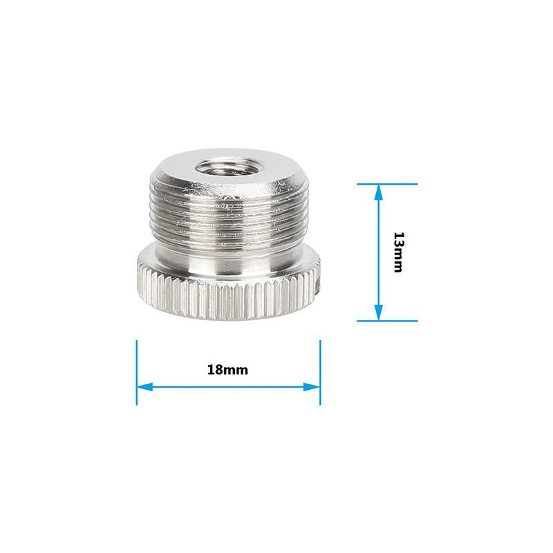 CAMVATE 5/8"-27 (F) to 3/8"-16 (M) & 1/4"-20 (F) to 5/8"-27 (M)  Microphone / Mic Stand Adapter Set