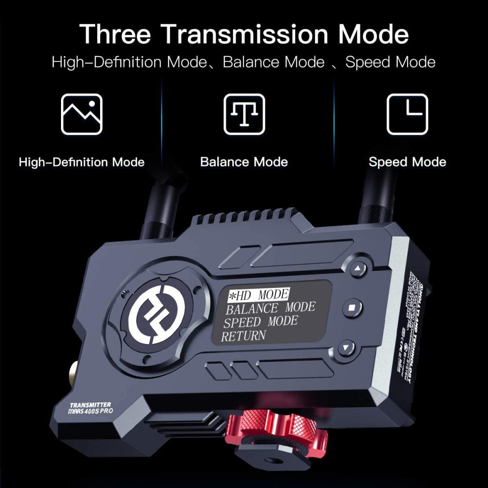 CAMVATE Hollyland Mars 400S PRO [Official] Wireless SDI HDMI Video Transmitter and Receiver, 0.08s Latency 400ft Range, 4 APP Monitoring, for Videogra