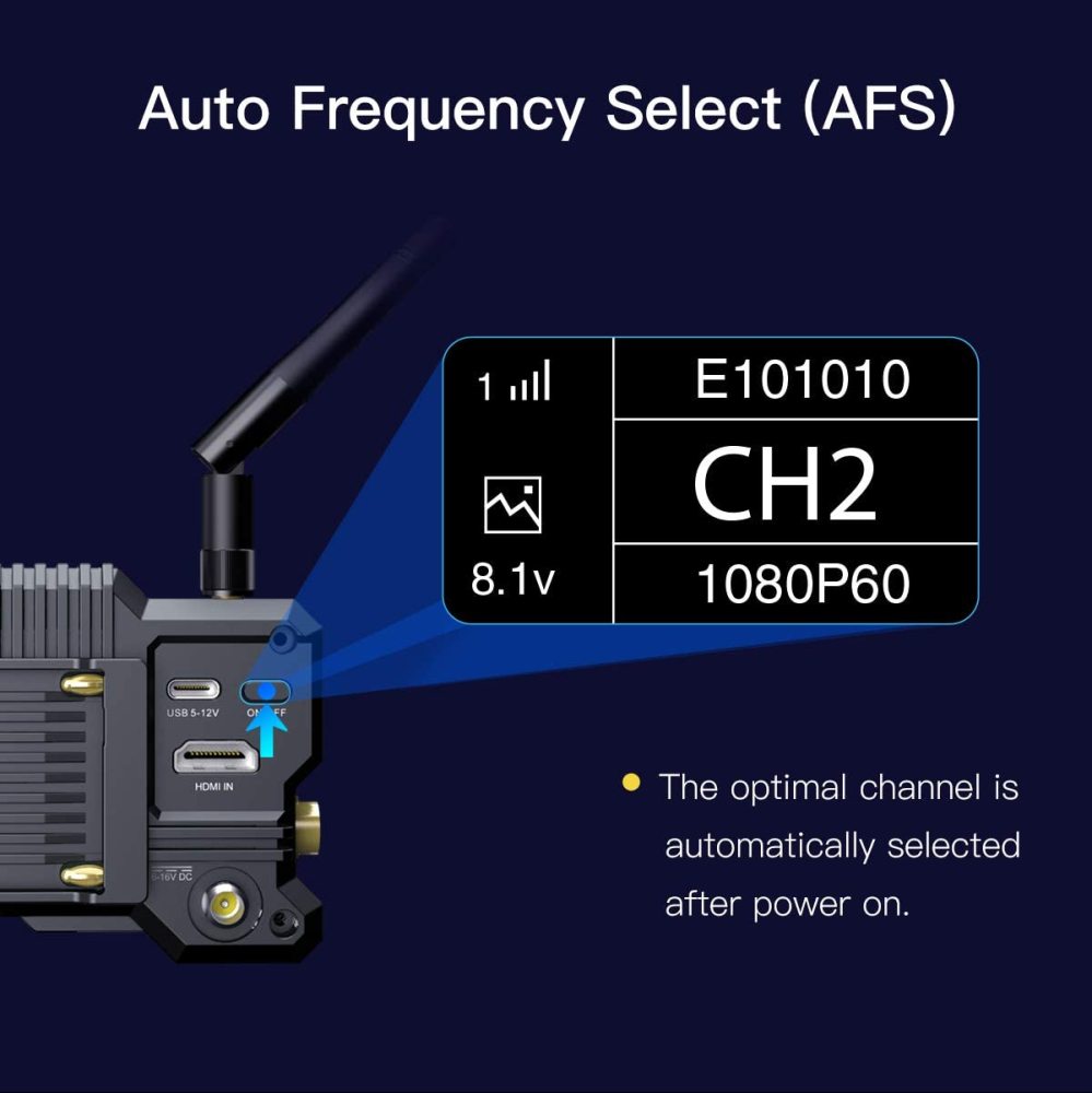CAMVATE Hollyland Mars 400S PRO [Official] Wireless SDI HDMI Video Transmitter and Receiver, 0.08s Latency 400ft Range, 4 APP Monitoring, for Videogra