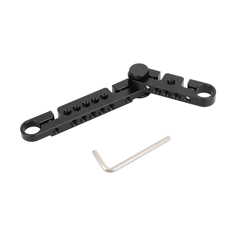 CAMVATE Adjustable Cross Cheese Bar with 15mm Rod Adapter for Monitor Cage Rig