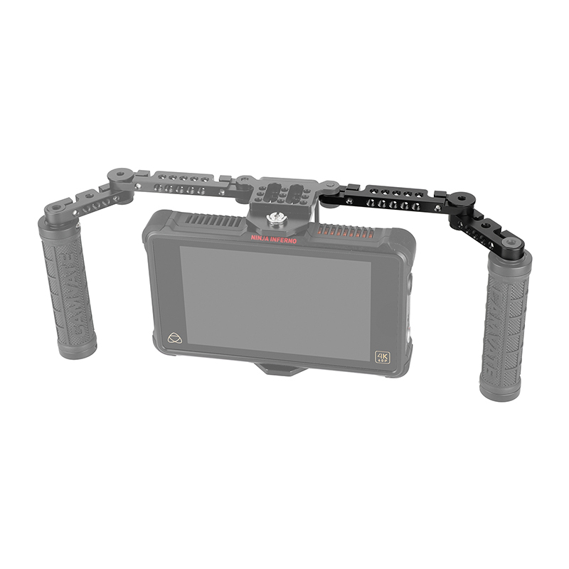 CAMVATE Adjustable Cross Cheese Bar with 15mm Rod Adapter for Monitor Cage Rig