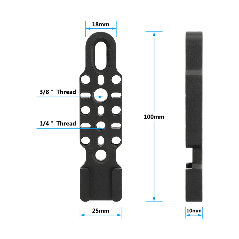 CAMVATE Cold Shoe Extension Plate