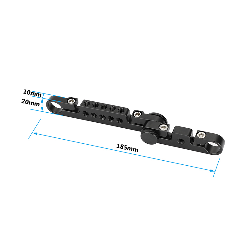 CAMVATE Adjustable Cross Cheese Bar with 15mm Rod Adapter for Monitor Cage Rig