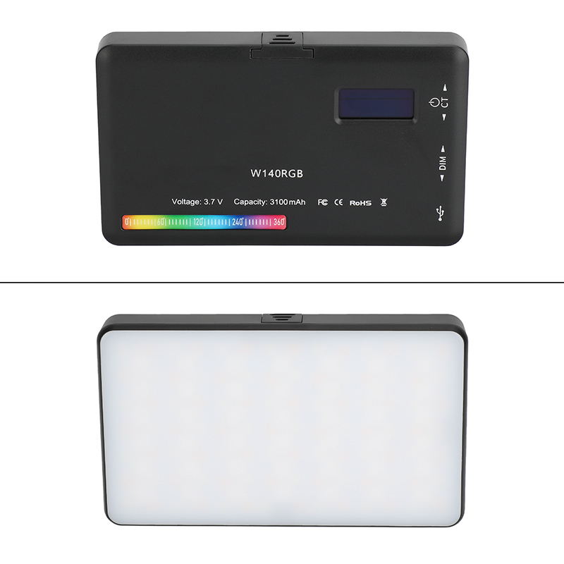 CAMVATE RGB LED Video Light with Shoe Mount Adapter