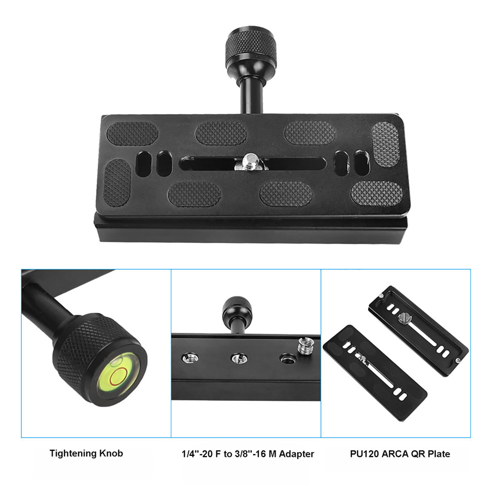CAMVATE 120mm Quick Release Plate Kit Arca Style