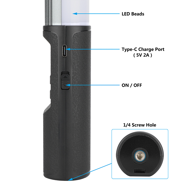 CAMVATE RGB LED Video Light Wand