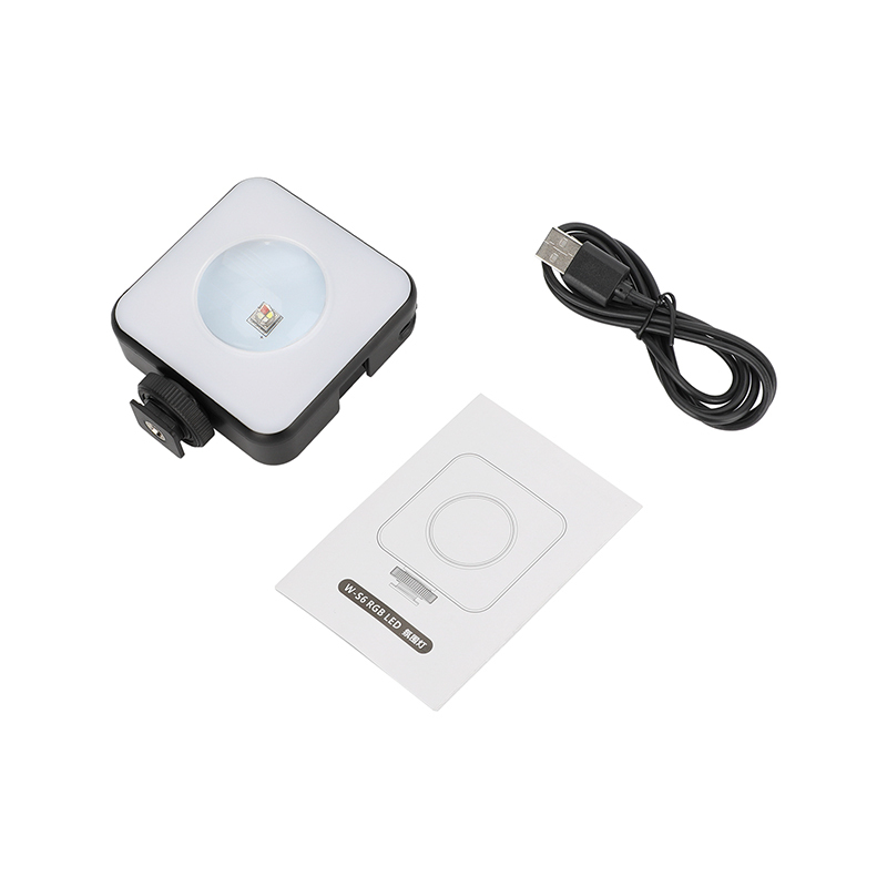 CAMVATE Magnetic RGB LED Video Fill Light with Shoe Mount Adapter