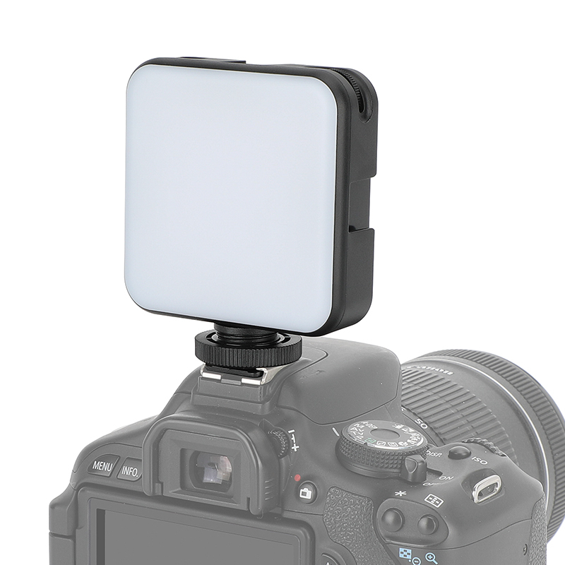CAMVATE Mini LED Video Light with Shoe Mount Adapter