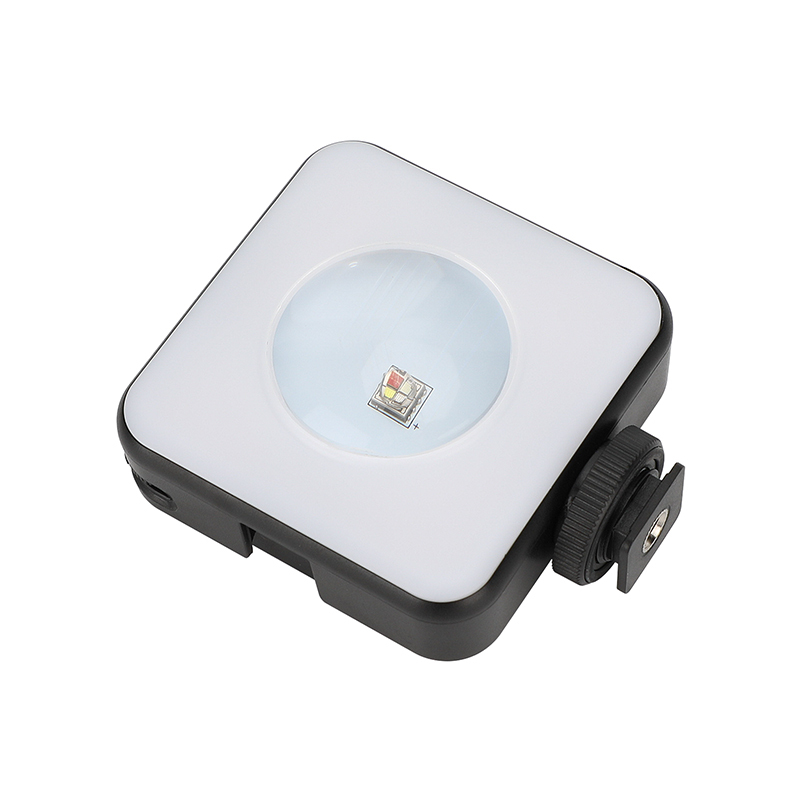 CAMVATE Magnetic RGB LED Video Fill Light with Shoe Mount Adapter