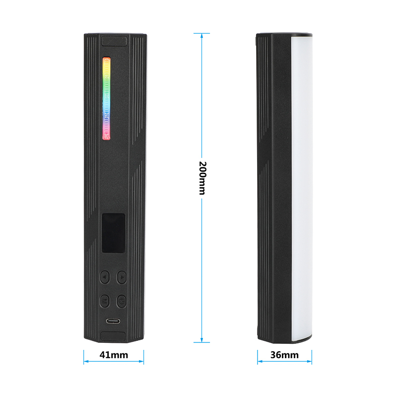 CAMVATE Magnetic RGB LED Tube Light with Foldable Tripod