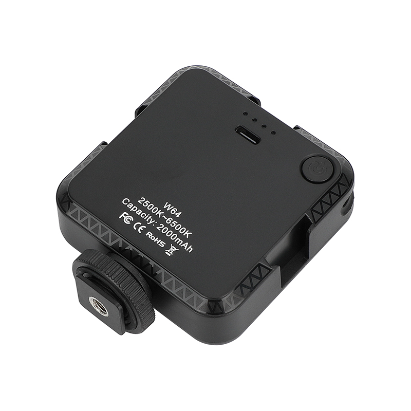 CAMVATE Mini LED Video Light with Shoe Mount Adapter