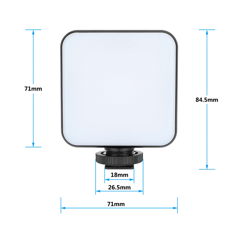 CAMVATE Mini LED Video Light with Shoe Mount Adapter