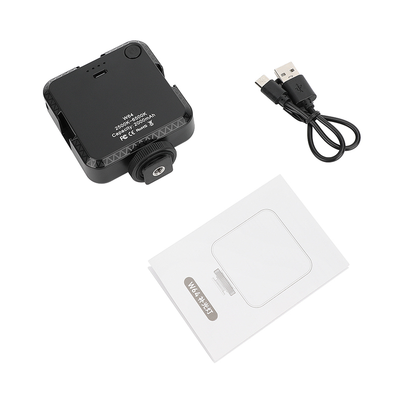 CAMVATE Mini LED Video Light with Shoe Mount Adapter