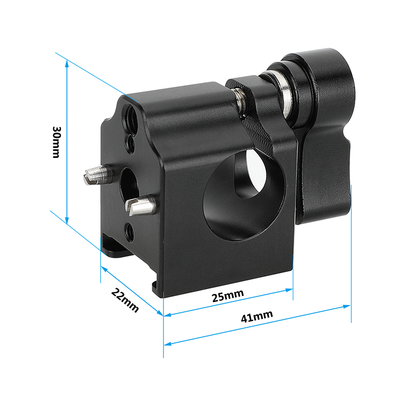 CAMVATE 1/4"-20 Male Anti-Twist to 15mm Single Rod Bracket