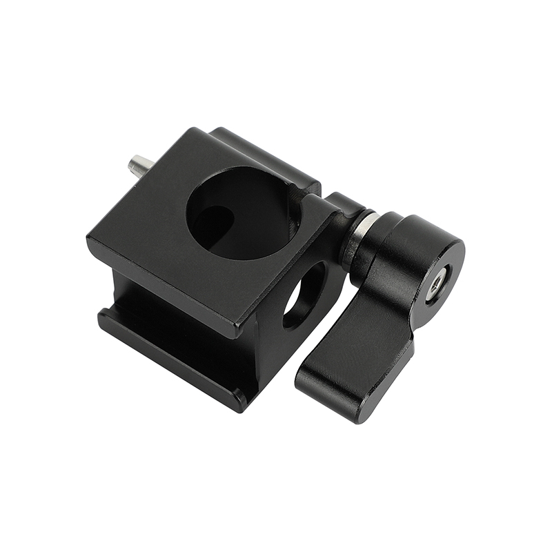 CAMVATE 1/4"-20 Male Anti-Twist to 15mm Single Rod Bracket