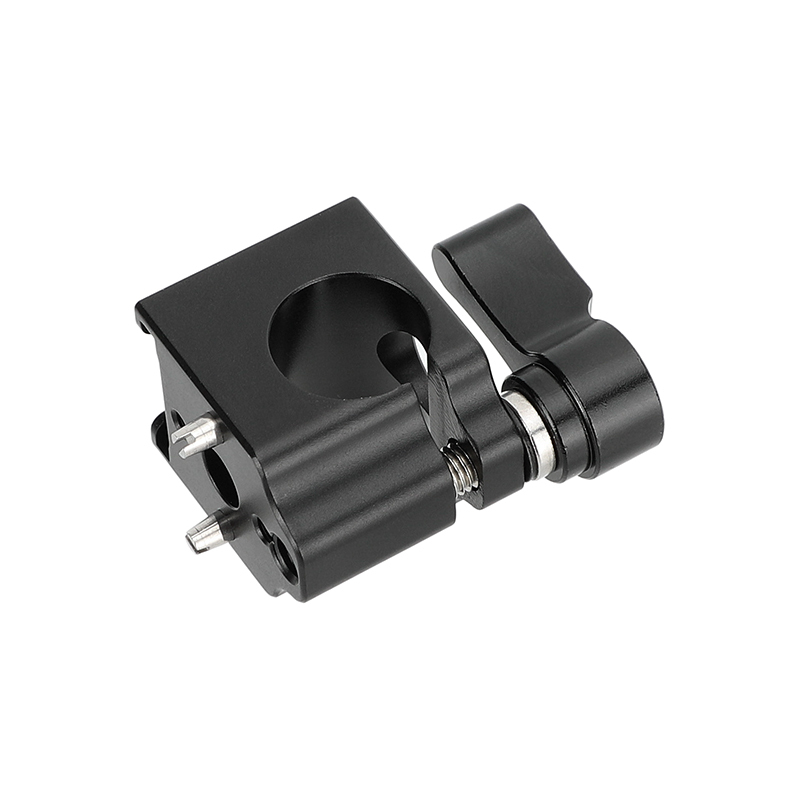 CAMVATE 1/4"-20 Male Anti-Twist to 15mm Single Rod Bracket