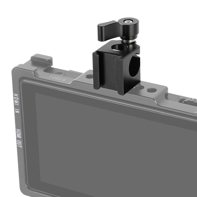 CAMVATE 1/4"-20 Male Anti-Twist to 15mm Single Rod Bracket