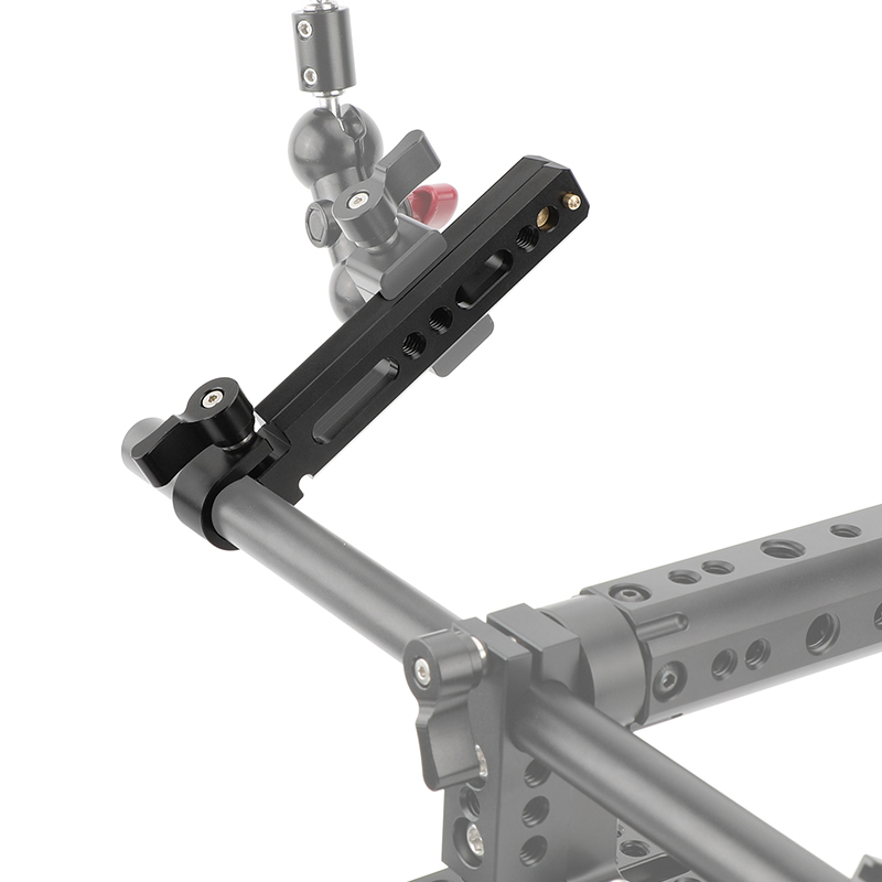 CAMVATE 15mm Single Rod Bracket with Double-Sided NATO Safety Rail (3.8")