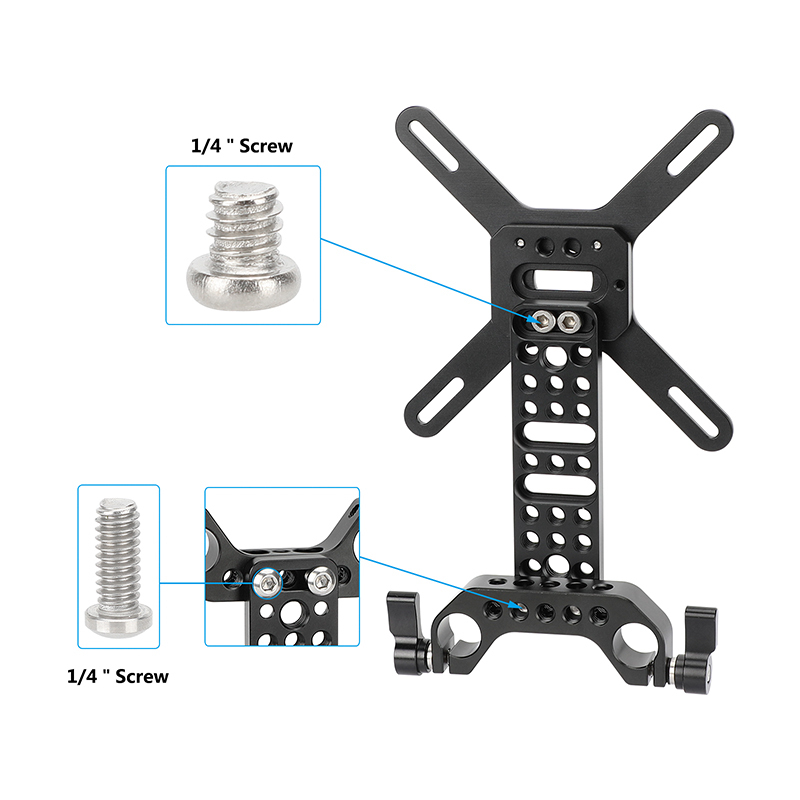 CAMVATE VESA Monitor LCD Screen Mount with 15mm Rod Block