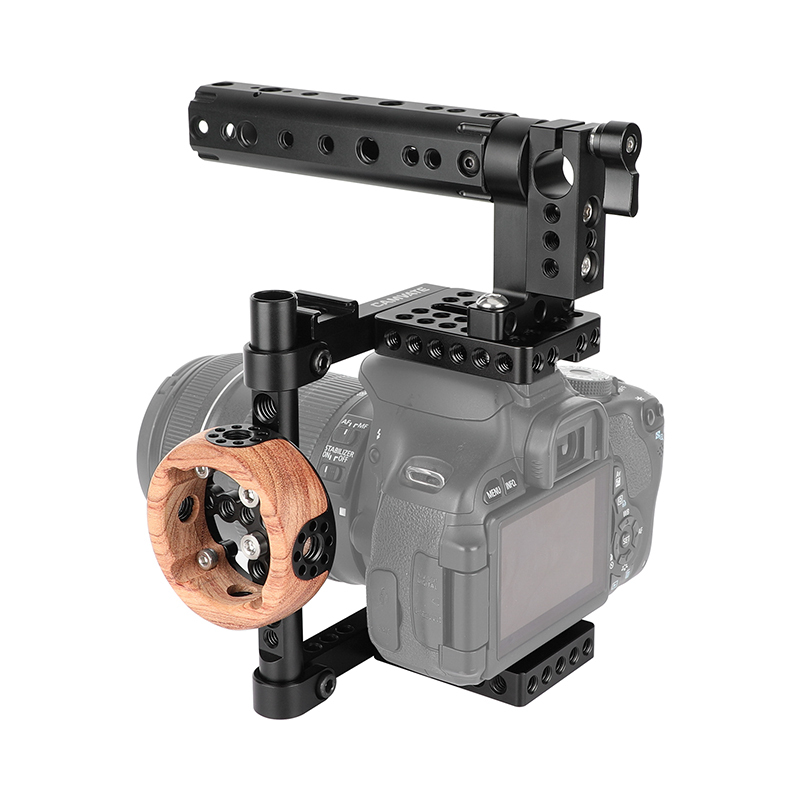 CAMVATE Camera Cage With Top and Side Handle (Left-Hand Use)