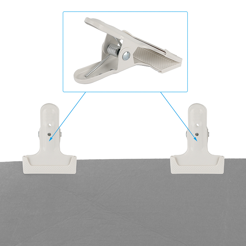 CAMVATE 2" Spring Clip Clamp (White, 2-Pack)
