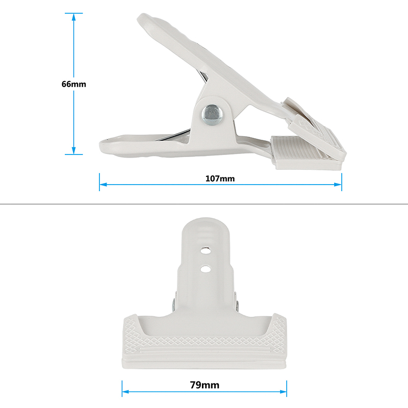 CAMVATE 2" Spring Clip Clamp (White, 2-Pack)