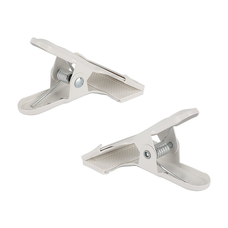 CAMVATE 2" Spring Clip Clamp (White, 2-Pack)