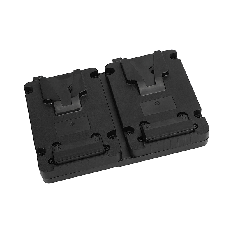 CAMVATE Hot-Swap Dual V-Mount Battery Plate Power Supply Adapter