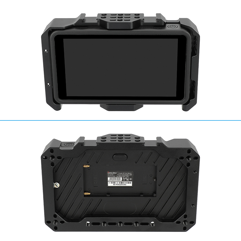 CAMVATE Full Monitor Cage for Desview R5 R5II 5.5" On-Camera Field Touch Screen