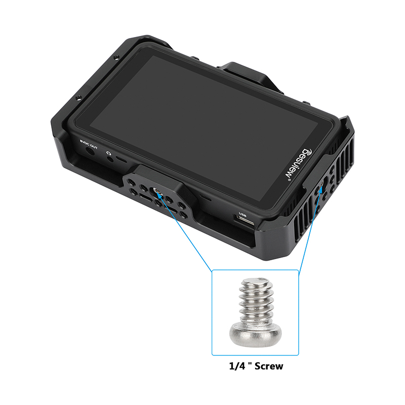 CAMVATE Full Monitor Cage for Desview R5 R5II 5.5" On-Camera Field Touch Screen