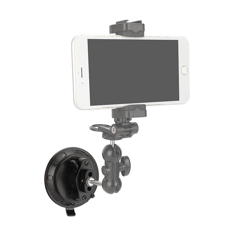 CAMVATE Suction Cup Mount with Multiple 1/4"-20 Thread (3.27")