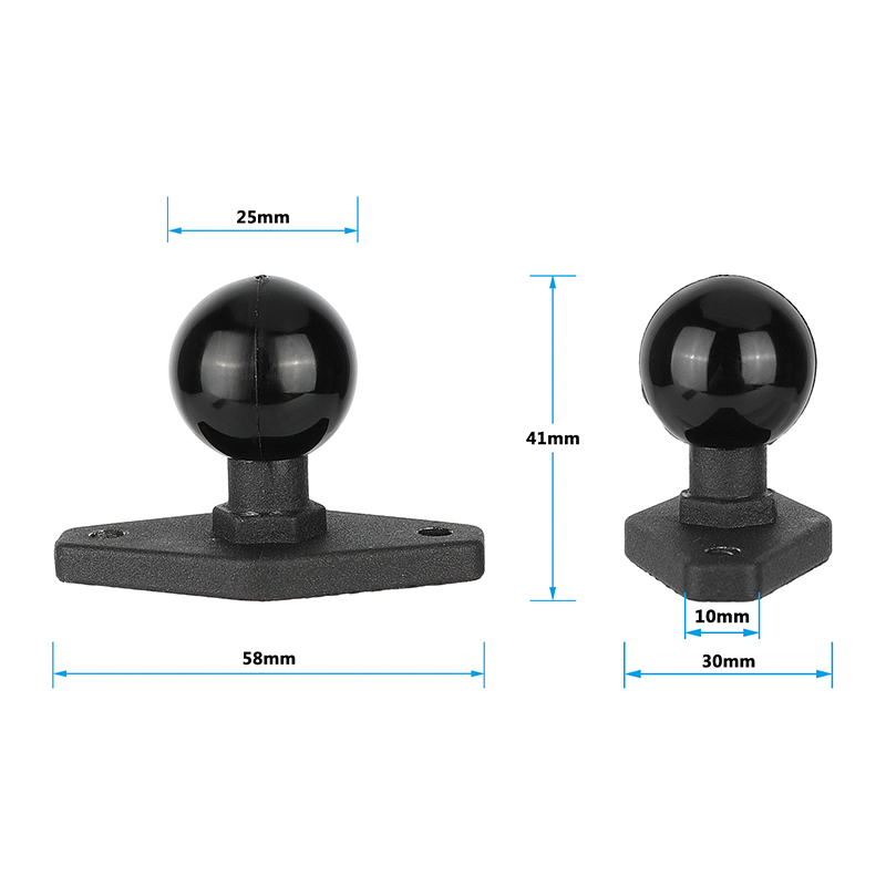 CAMVATE 1" Ball Mount with Base Plate