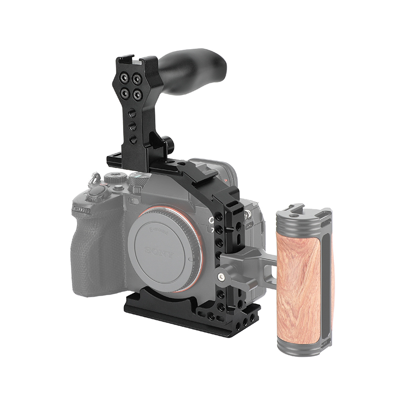 CAMVATE Half Camera Cage with QR Top Handle for Sony Alpha 7IV A7M4