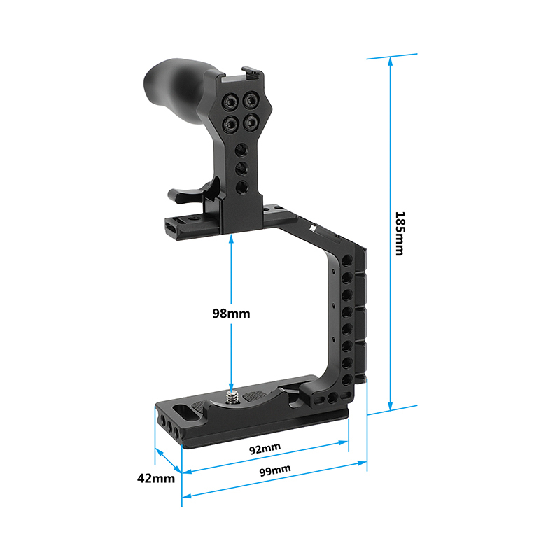 CAMVATE Half Camera Cage with QR Top Handle for Sony Alpha 7IV A7M4