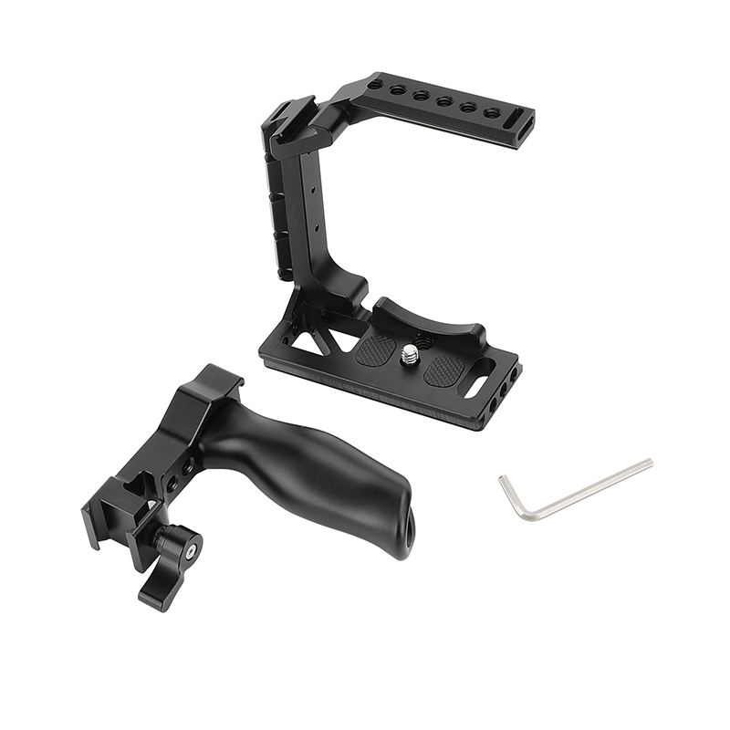 CAMVATE Half Camera Cage with QR Top Handle for Sony Alpha 7IV A7M4