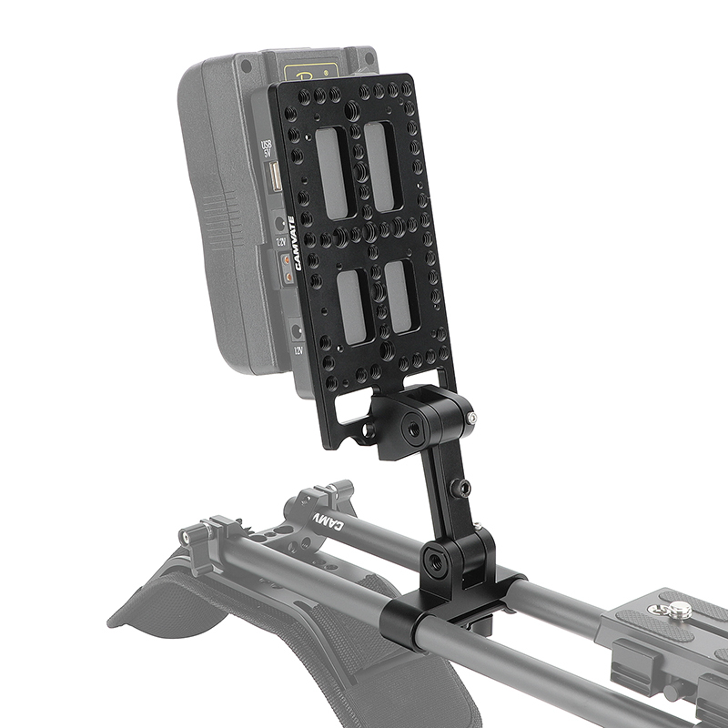 CAMVATE Adjustable Battery Support Bracket With Cheese Plate