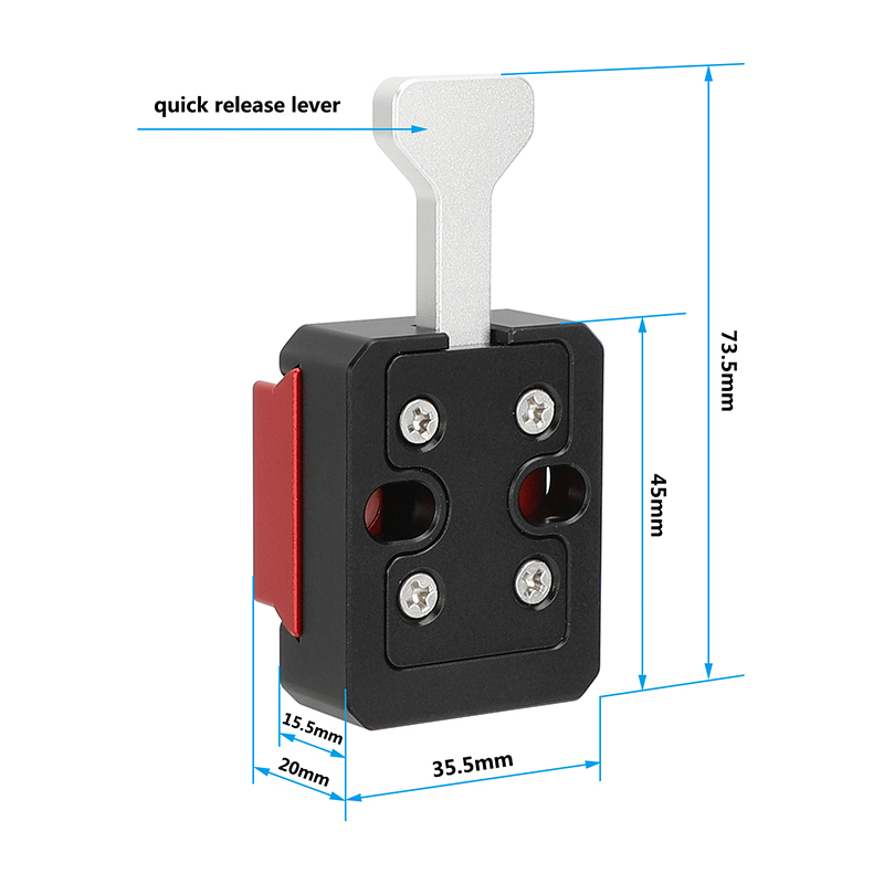 CAMVATE V-Lock Adapter with Dock and Wedge Kit