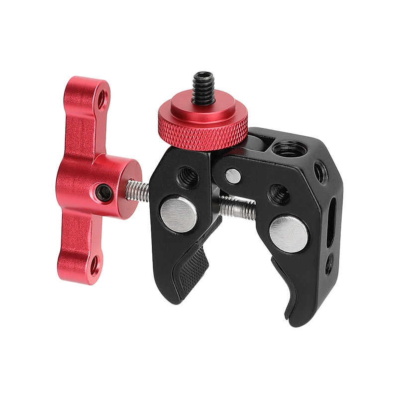 CAMVATE Super Clamp Crab Pliers Clip with 1/4" to 1/4" Screw Adapter