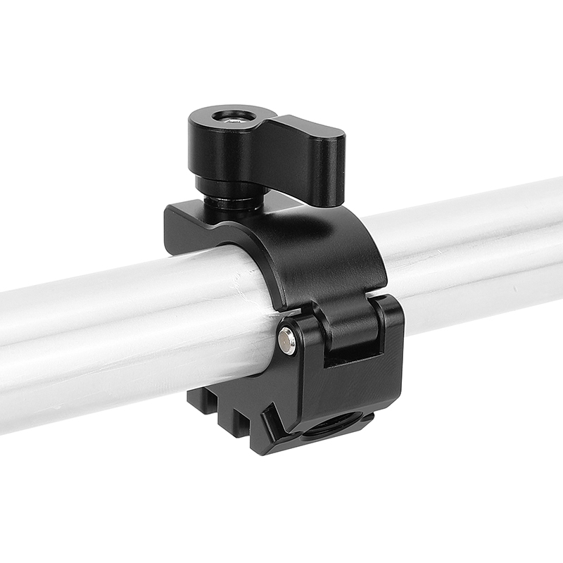 CAMVATE 19mm Rod Clamp with Anti-Twist Mount (Black Locking Lever)