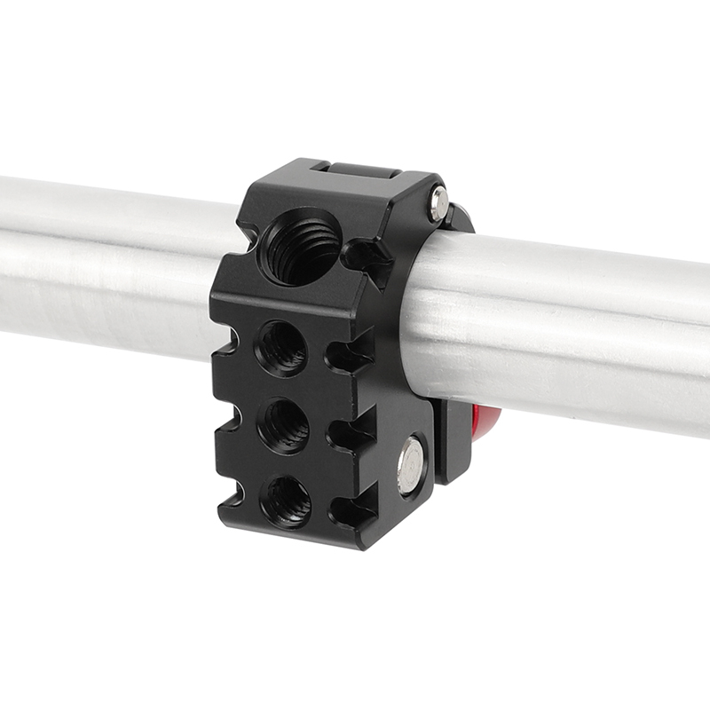 CAMVATE 19mm Rod Clamp with Anti-Twist Mount (Red Locking Lever)