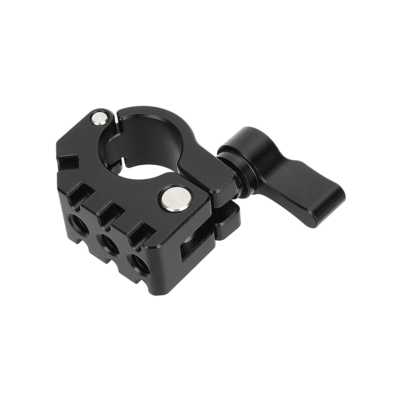 CAMVATE 19mm Rod Clamp with Anti-Twist Mount (Black Locking Lever)