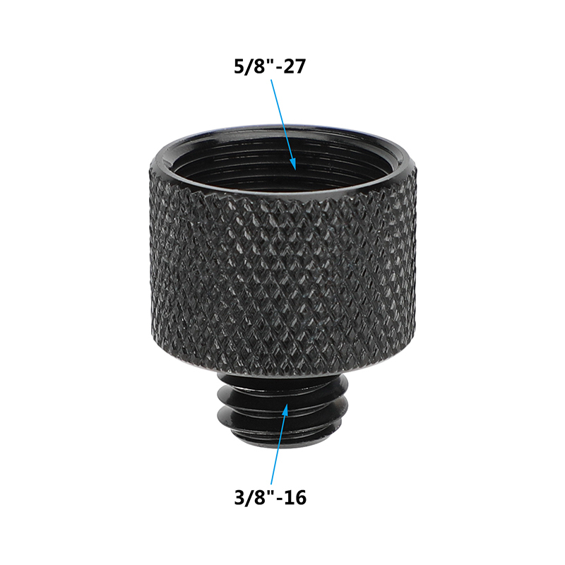 CAMVATE 5/8"-27 Female to 3/8"-16 Male Mic Stand Thread Adapter