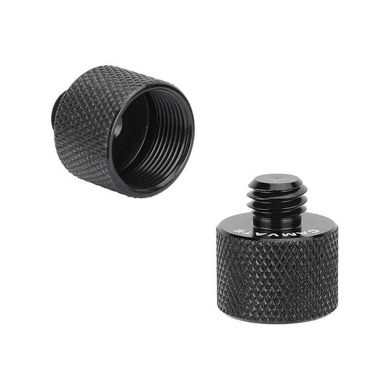 CAMVATE 5/8"-27 Female to 3/8"-16 Male Mic Stand Thread Adapter (2-Pack)
